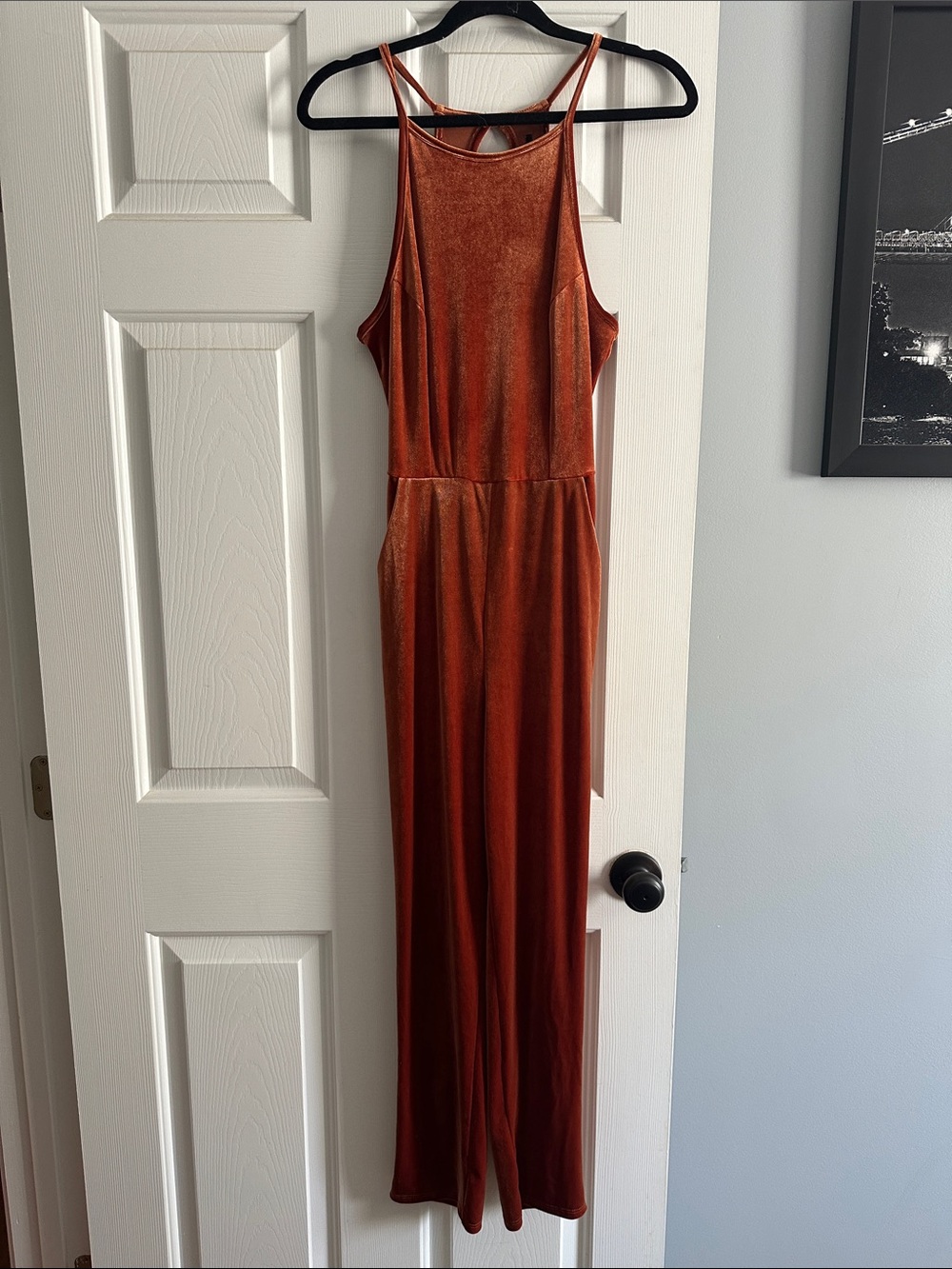Velvet jumpsuit